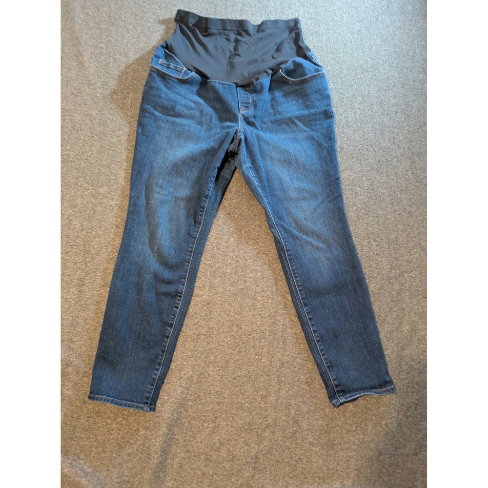 Old Navy Maternity Jeans Size 16 Dark Wash, Skinny, Full Panel